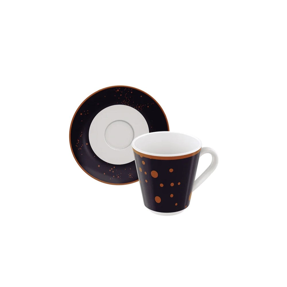 Tramontina Valentina Porcelain Coffee Cups and Saucers 12Pcs