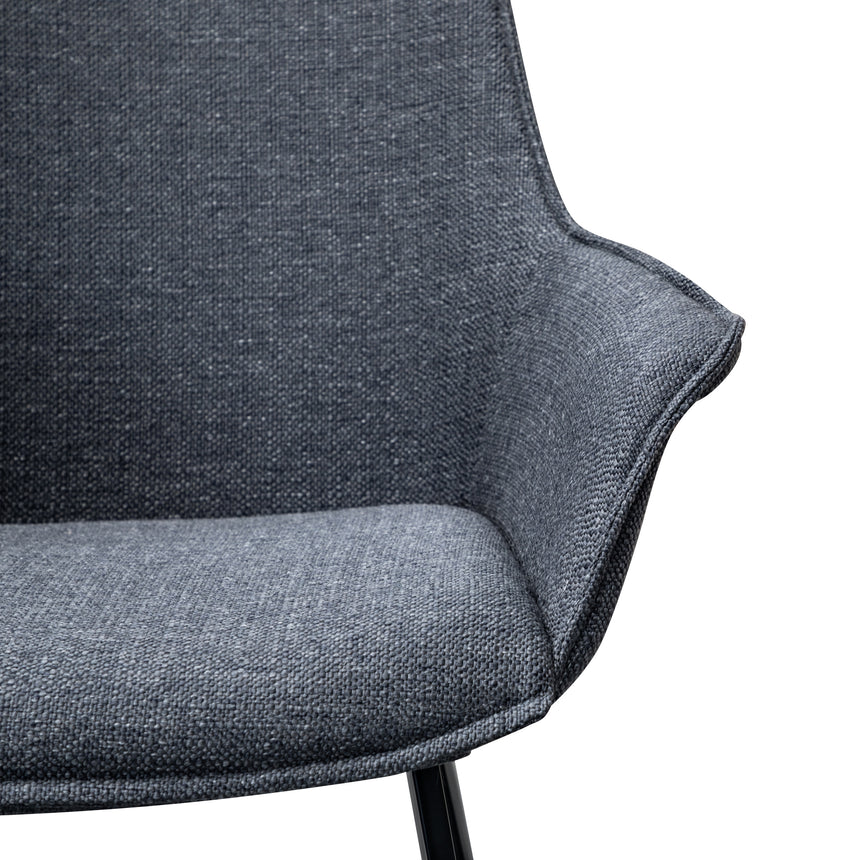 Tranquil Tufted Dining Chair - Charcoal Grey (Set of 2)