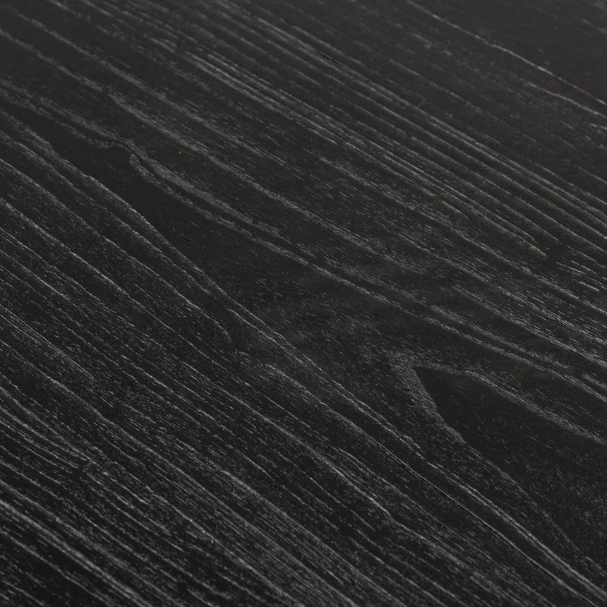 Transitional Wooden Dining Table 140cms - Black