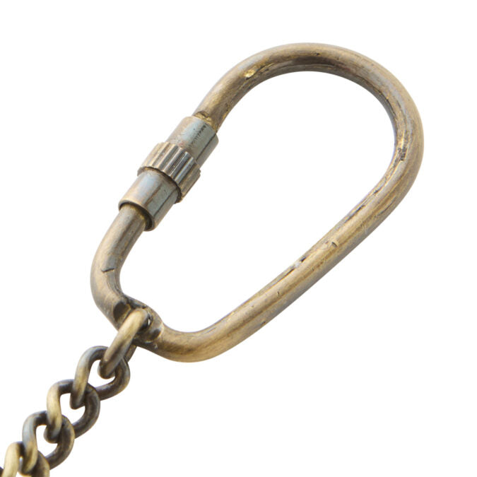 Traveller Helm Brass Keyring