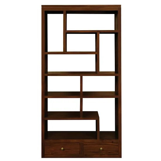 Trendy Designer 10 Cube Shelf with 2 Drawer - Brown