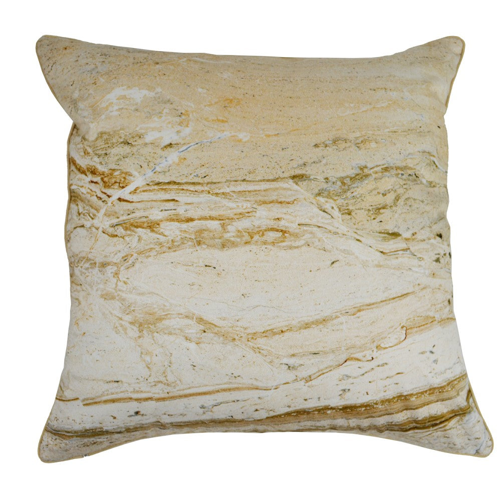 Trevertine Designer Cushion With Recycled Fill 45 X 45cms