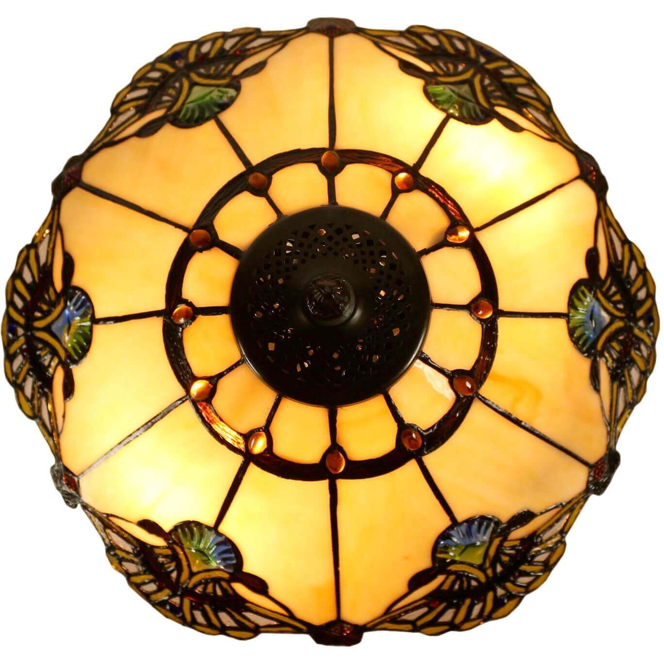 Triangle Aurora Tiffany Glass Table Lamp LARGE (Available in 4 Colors)