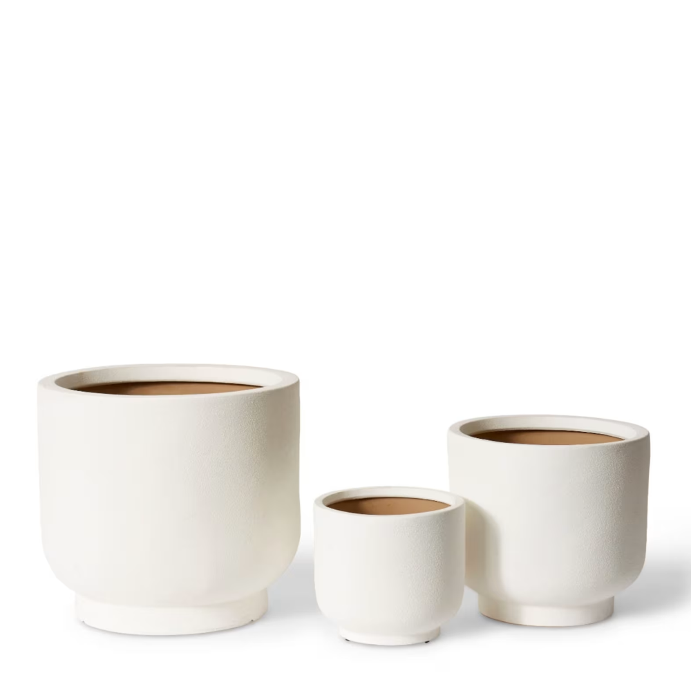 Trio of Modern Minimalist Anders Planters - Set of 3
