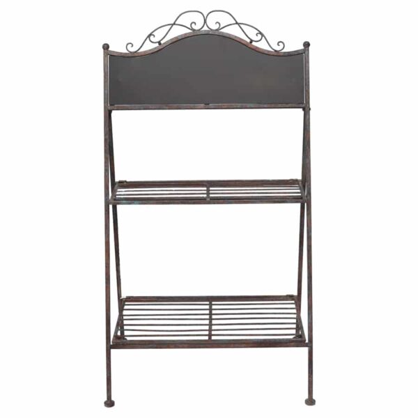 Two Shelf Garden Plant Stand With Chalkboard
