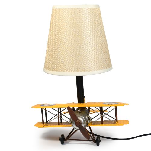 USB powered LED Lamp Curtis Jenny Plane 27cms - Yellow