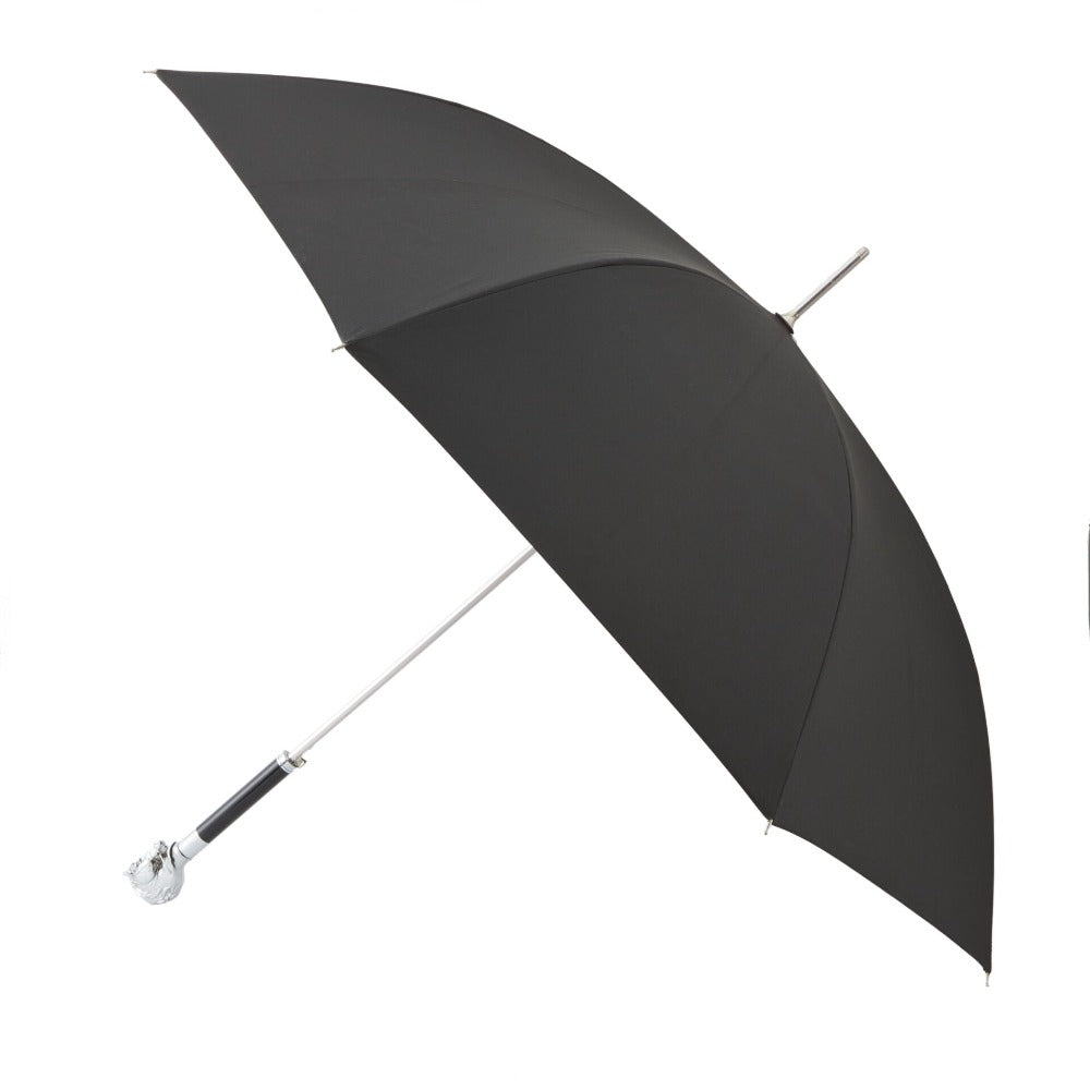 Umbrella With Nickel Horse Head Handle