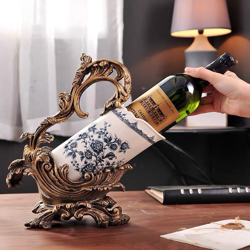 Unbreakable Bond Ice Cracked Ceramic Wine Rack