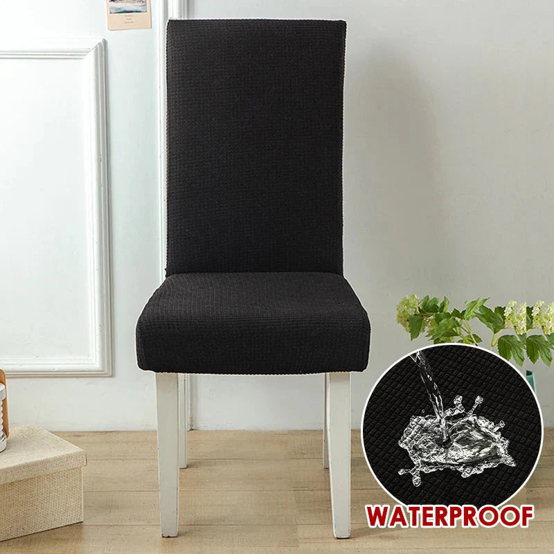 Universal Size Waterproof Chair Cover - Black