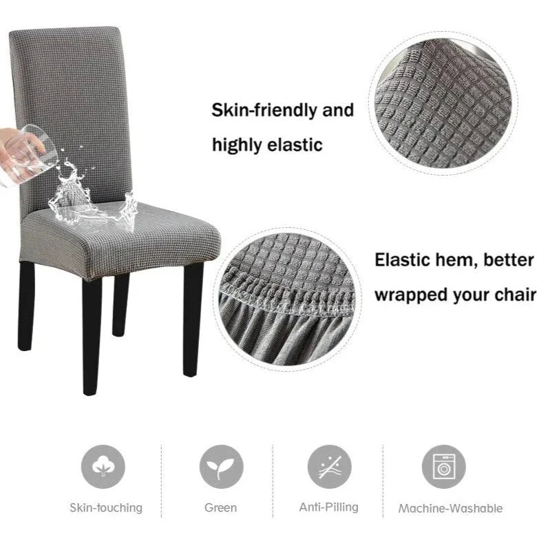 Universal Size Waterproof Chair Cover - Black