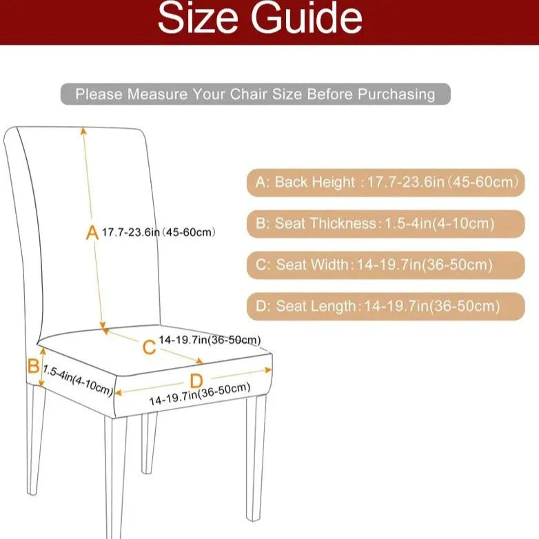 Universal Size Waterproof Chair Cover - Black