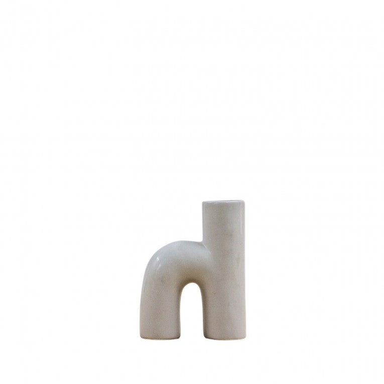 Unusual Ceramic Vase with a Subtle Matt Tone (Available in 2 Colors)