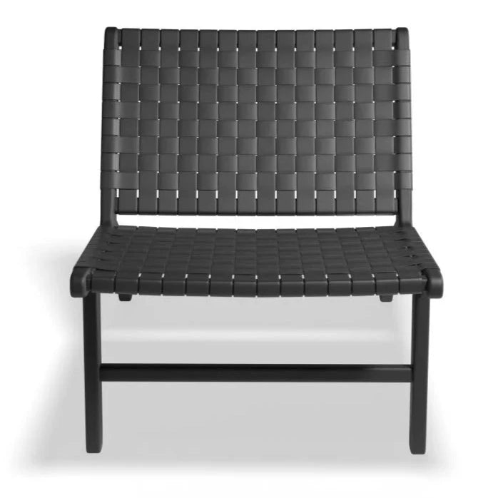 Urban Chic Single Seater Black Woven Sofa
