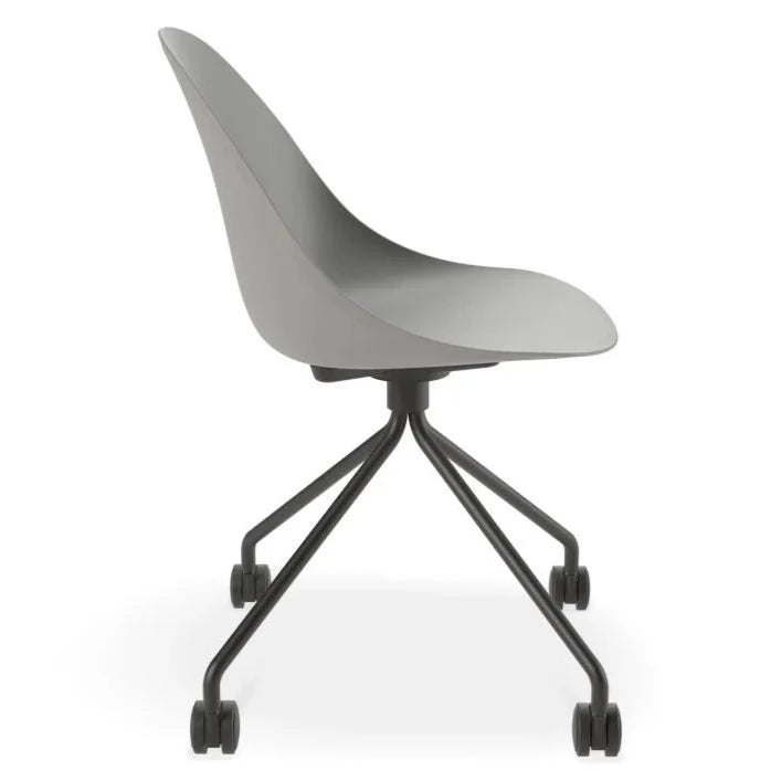 Urban Throne Grey Pyramid Base with Castors Dining Chair