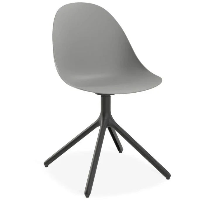 Urban Throne Grey Swivel Base Dining Chair