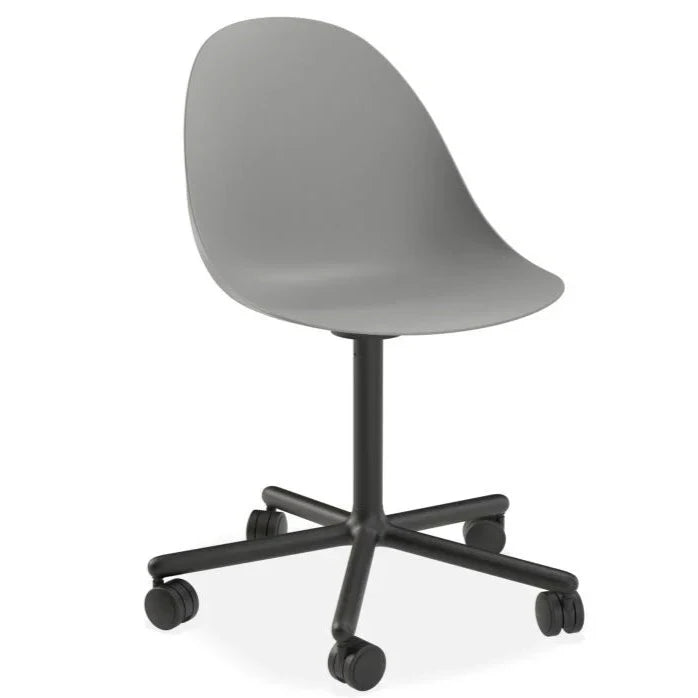 Urban Throne Grey Swivel Base with Castors Dining Chair