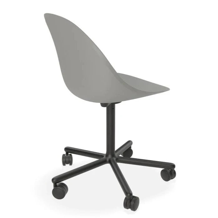 Urban Throne Grey Swivel Base with Castors Dining Chair