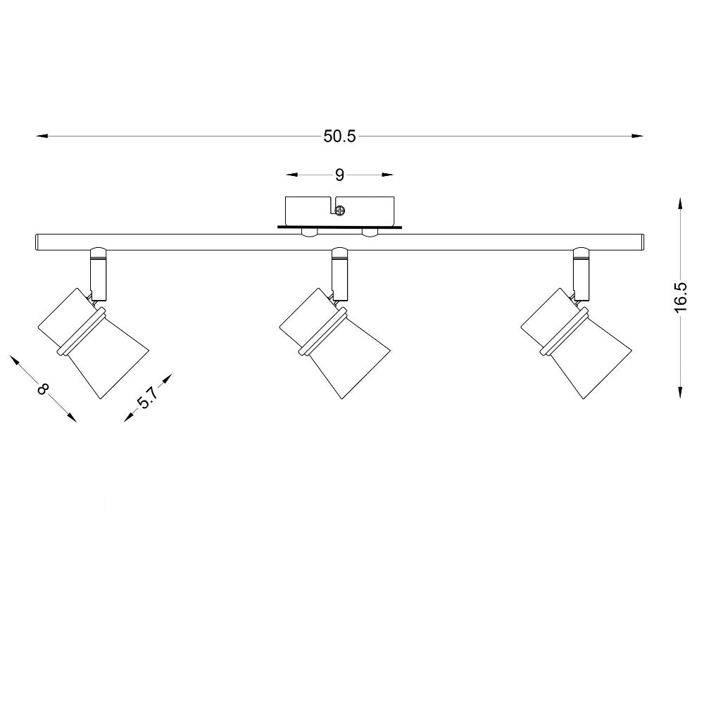 Versatile 3- LED-Ready Adjustable Spotlight (Available in 2 Colors)