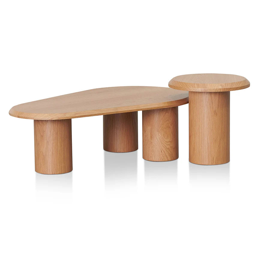Versatile Nested Table - Natural Oak 100cms