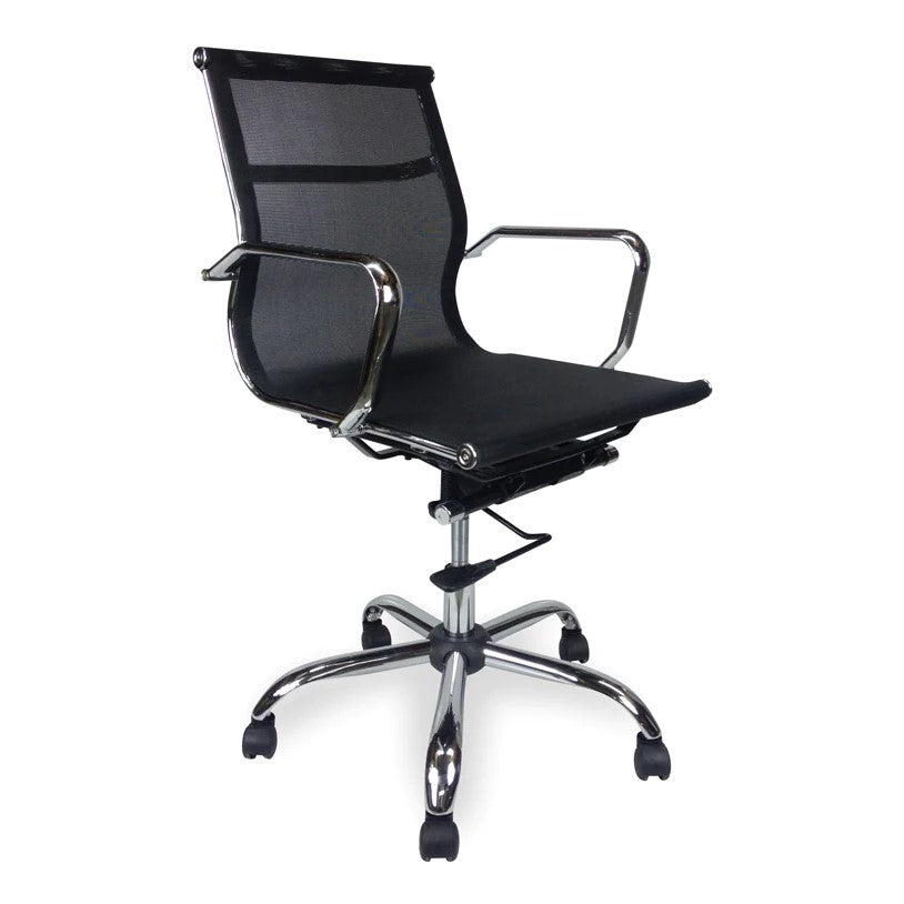 Versatile Smooth Office Chair - Black