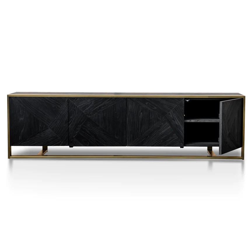 Versatile Visual Ensemble TV Unit 220cms - Black