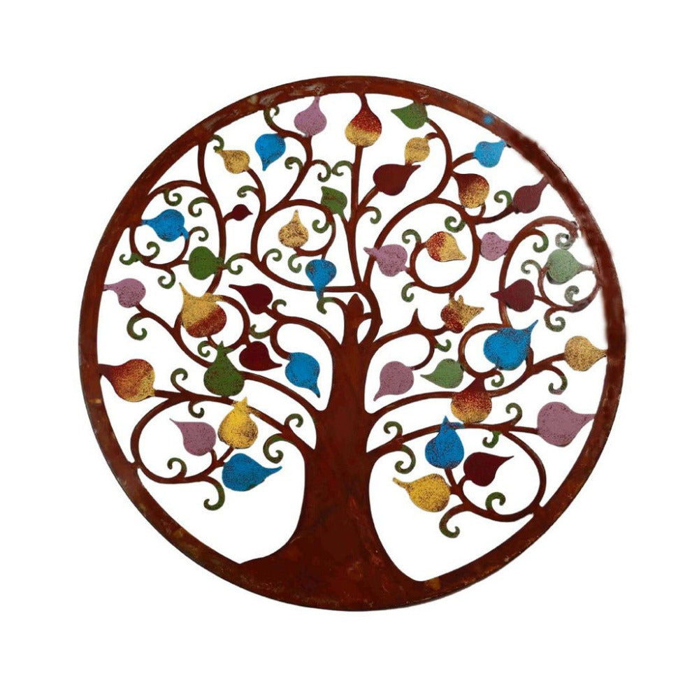 Vibrant Colored Tree of Life Wall Art