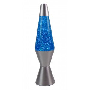 Vibrant Motion Electric Lava Lamp - Glitter Blue