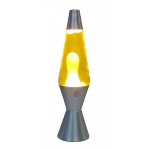 Vibrant Motion Electric Lava Lamp - Gold & White
