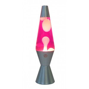 Vibrant Motion Electric Lava Lamp - Pink & White
