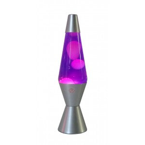 Vibrant Motion Electric Lava Lamp - Purple & White