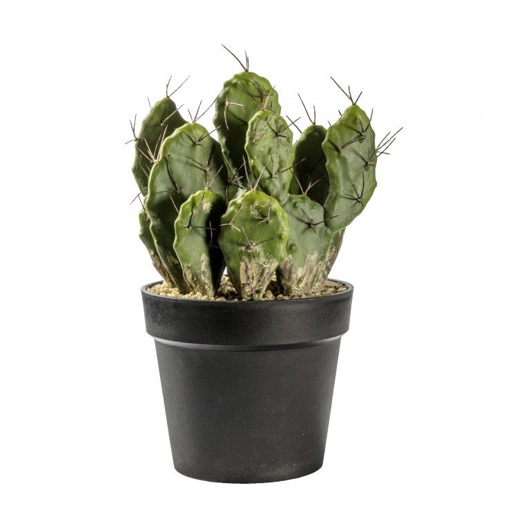 Vibrant Artificial Paddles Opuntia Cactus Delight