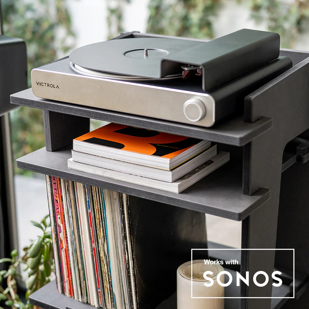 Victrola Stream Turntable + Display Stand - Carbon