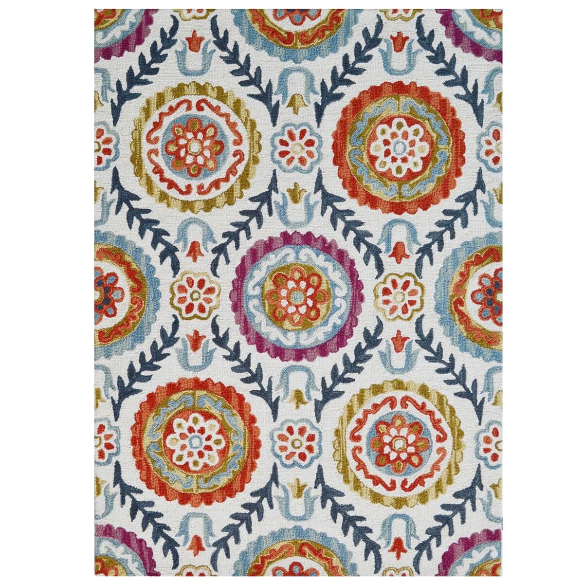 Vine Artistry Handmade Woollen Rug - Ivory (Available in 3 Sizes)