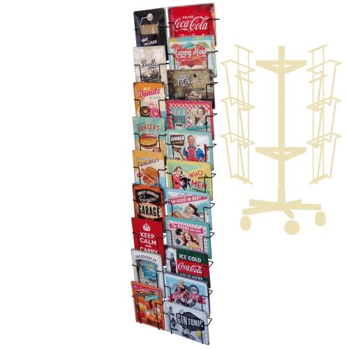 Vintage-Inspired Nostalgic-Art Metal Book Spinner