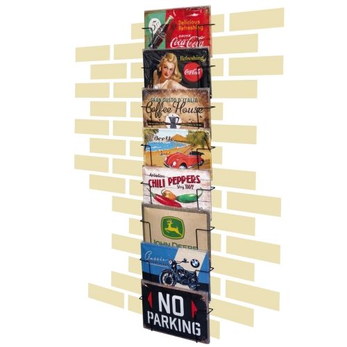 Vintage-Inspired Nostalgic-Art Metal Book Spinner 20 x 30cms