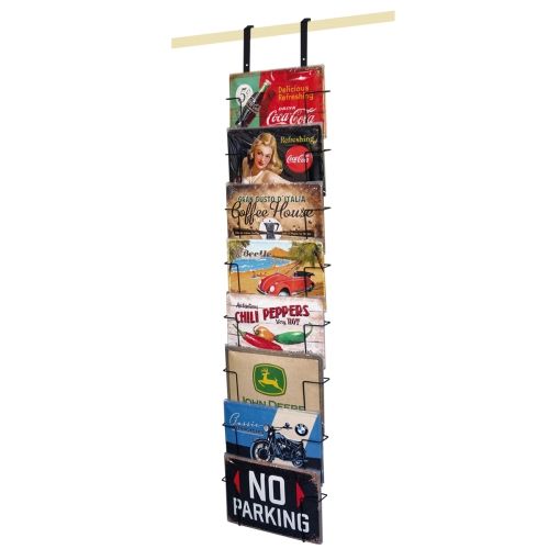 Vintage-Inspired Nostalgic-Art Metal Book Spinner 20 x 30cms