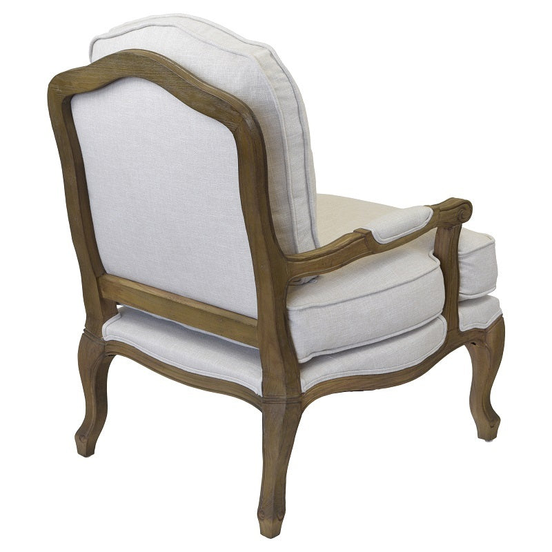 Vintage Inspired Oak Chair with Cushions