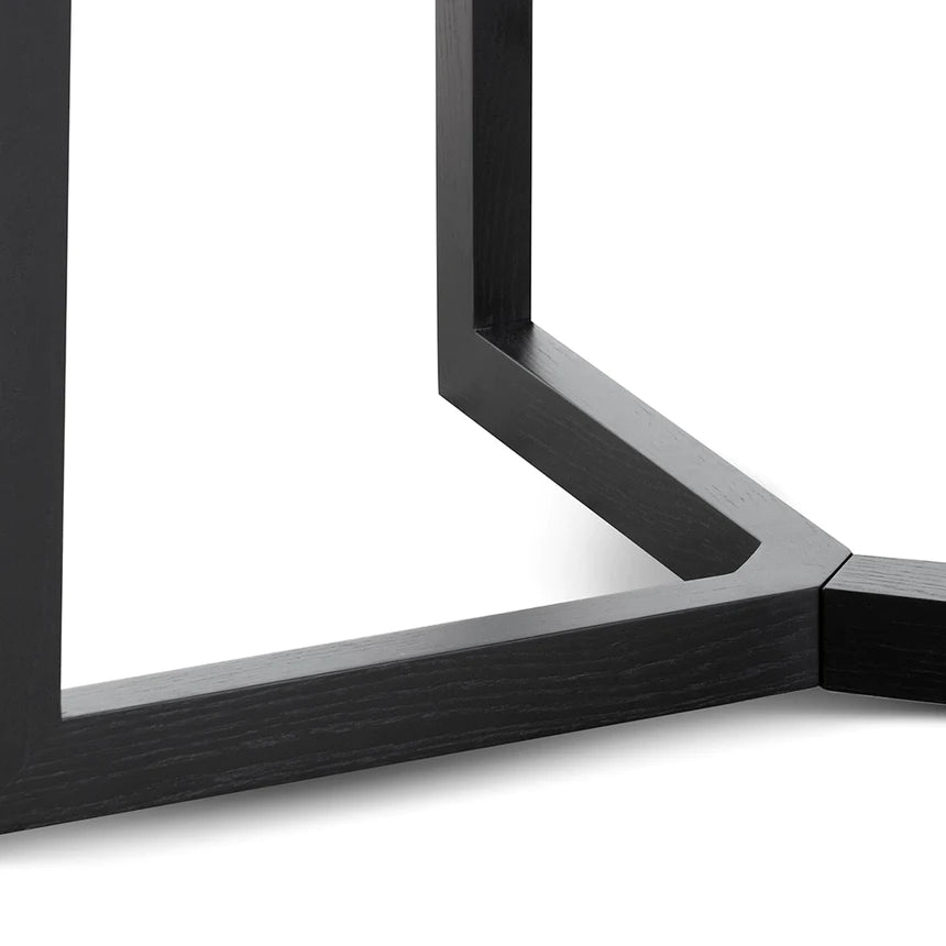 Vintage Maple Wooden Dining Table 295cms - Black