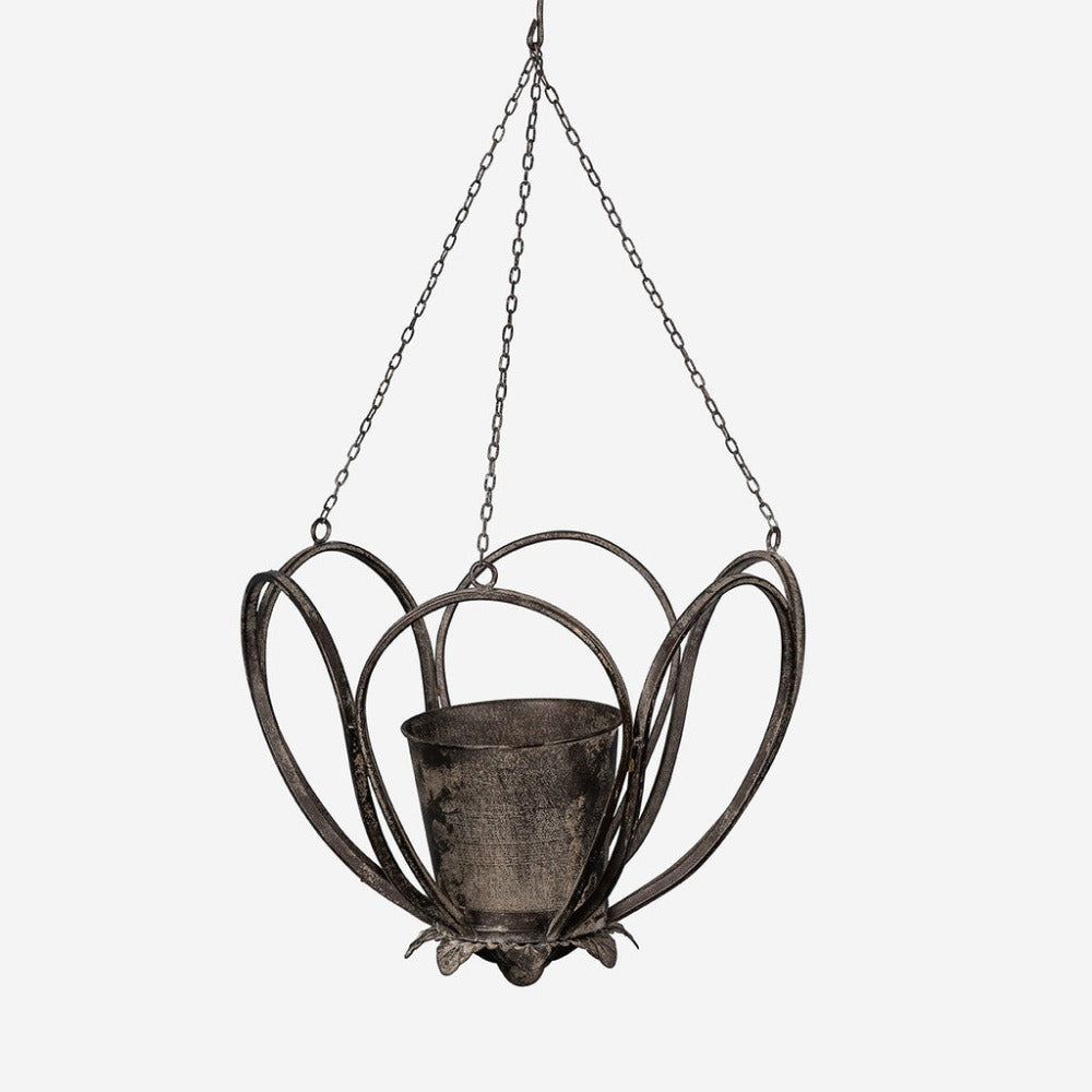 Vintage Metal Hanging Garden Planter