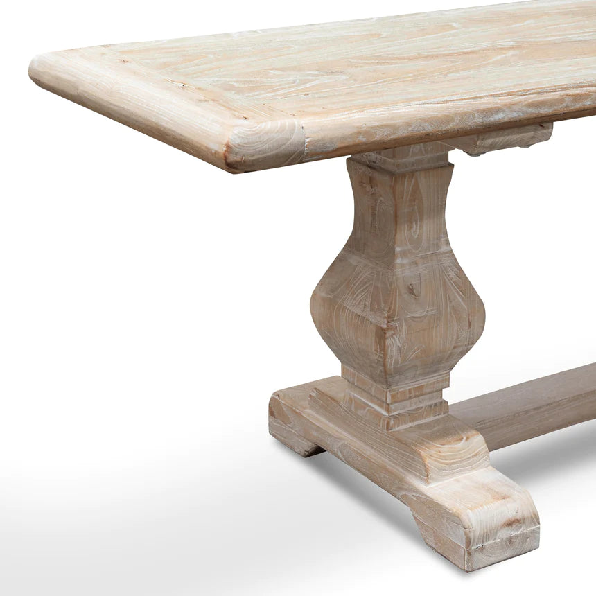 Vintage Reclaimed Dining Benches 200cms - White Washed