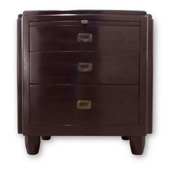Vintage Serenity Bedside Cabinet - Dark Mahogany