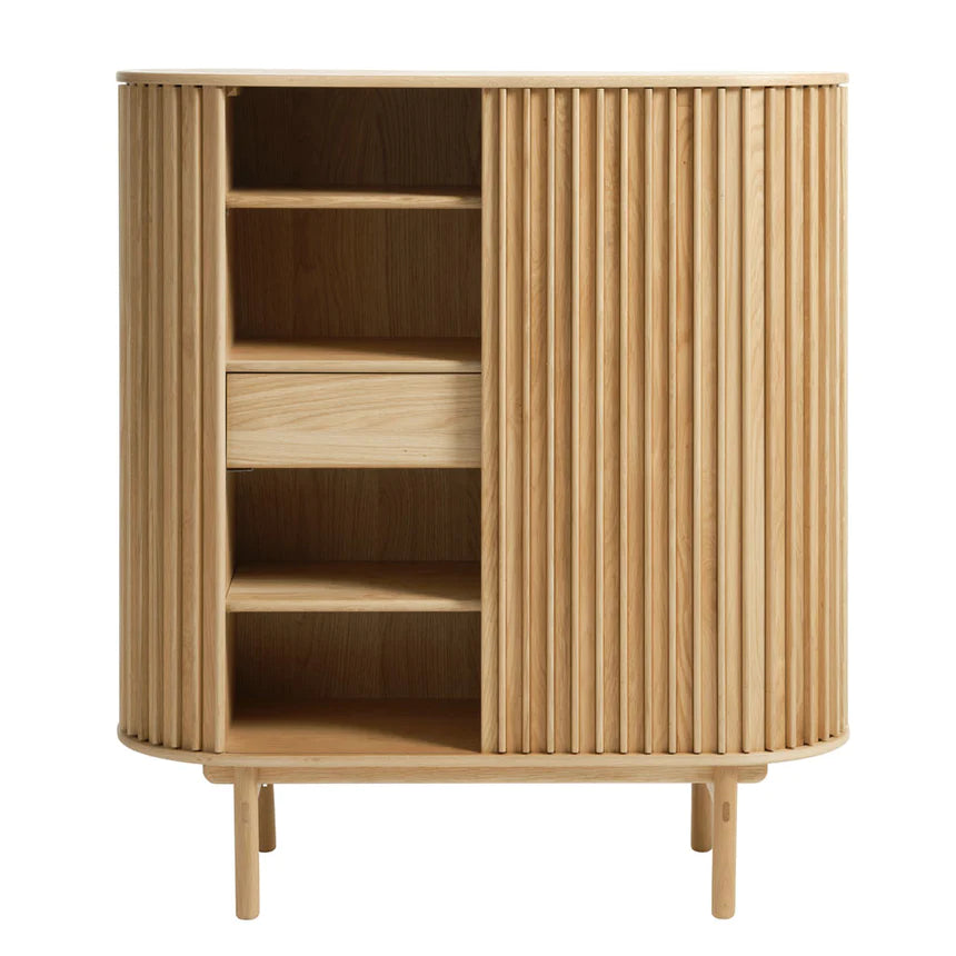 Vintage Storage Bar Cabinet- Natural