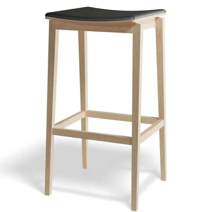 Vintage Timber Padded High Stool (Available in 2 Sizes)