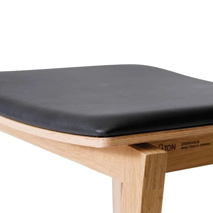 Vintage Timber Padded High Stool (Available in 2 Sizes)