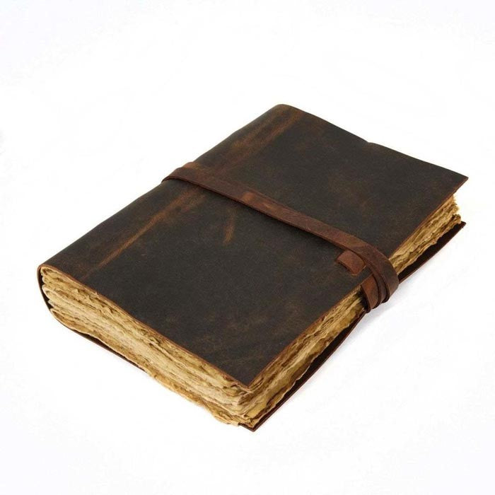 Vintage Voyager's Leather Journal with Belt Lock