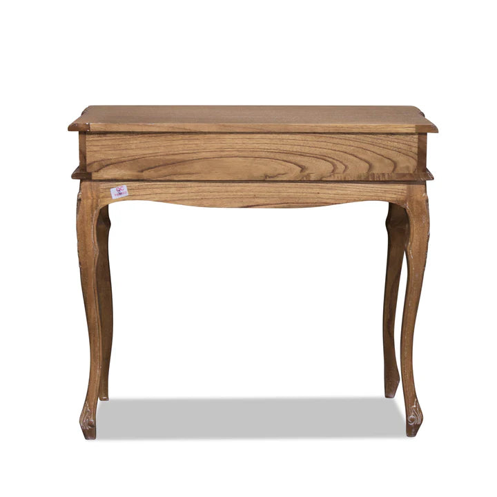 Vintage Wooden 2 Drawer Console - Weathered Oak