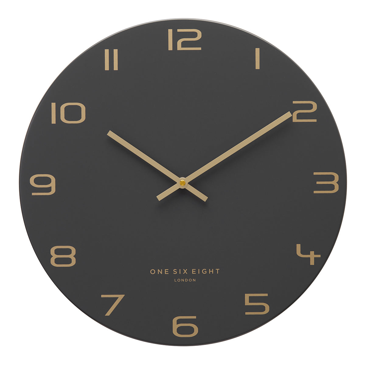 Vivid Vertex Charcoal Grey Wall Clock (Available in 3 Sizes)