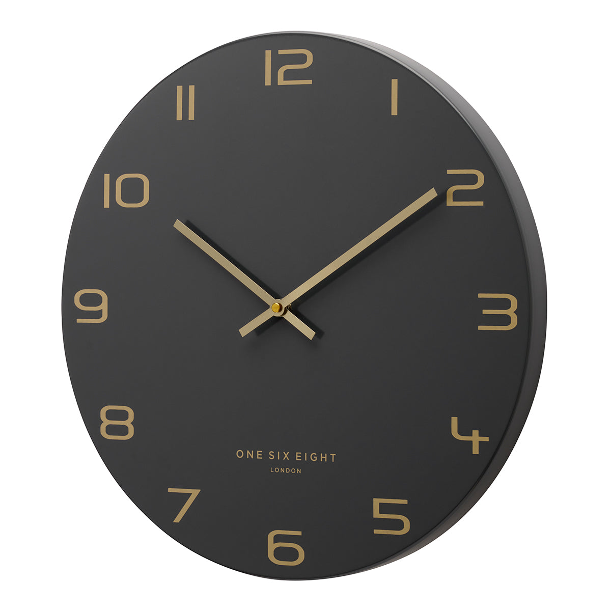 Vivid Vertex Charcoal Grey Wall Clock (Available in 3 Sizes)