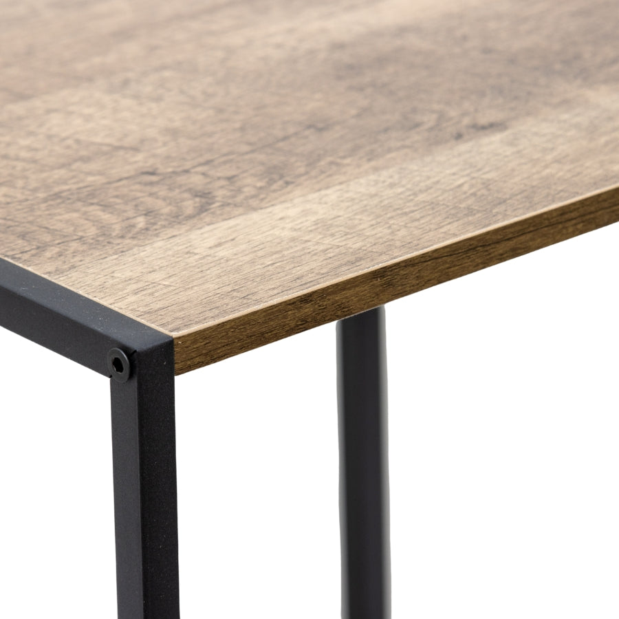 Walnut-finish Potplant Side Table 37cms