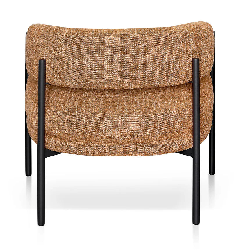 Warmth and Style Fabric Armchair - Ginger Brown